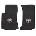 Lloyd Mats Lloyd Mats 600072 CTS Awd Sedan-Wagon 2008-2013 2 Piece Ebony Ultimat Cadillac Logo Mat 600072